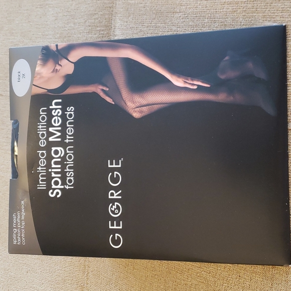 Black Diamond Mesh Pantyhose Sz 2X - Picture 1 of 4